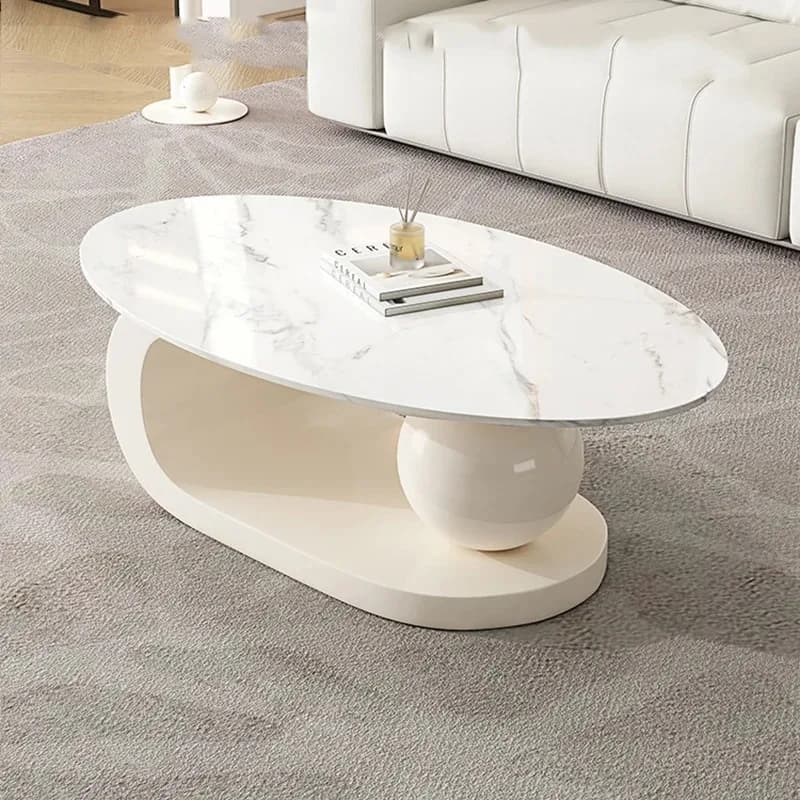 Luxury Modern Tea Table White Multifunction Unquie Floor Italian Coffee Tables Living Room Storage Tavolino Salotto Furniture