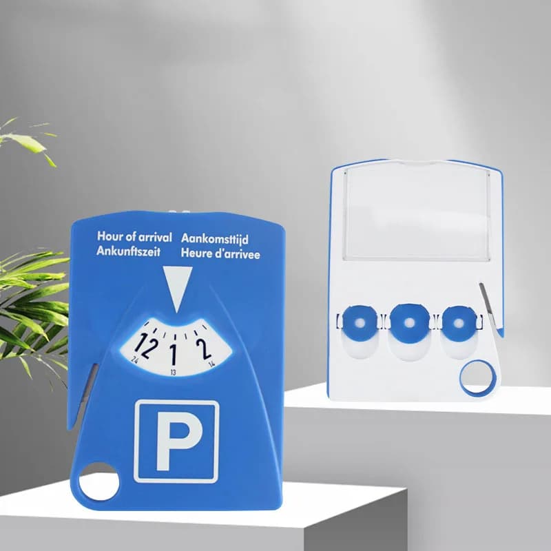 1PC Car Electronic Digital Parking Sign Timer Shovel Windshield Wiper Parking Timer Three In One Parking Plate Indicator Sign
