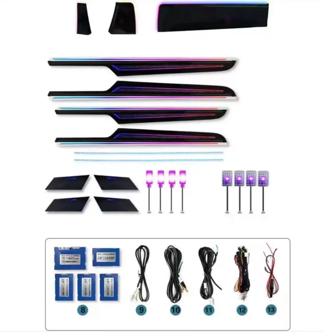 Car Lighting System 64 Colors Interior Atmosphere Light Ambient Light for    Macan 2014-2021