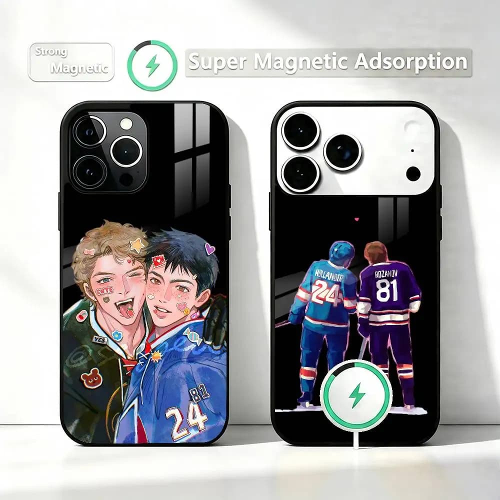 Heated Rivalry Shane Hollander Ilya Rozanov  PhoneCase For iPhone17,16,15,14,13,12 Plus,Pro Supports Magnetic Wireless Charging