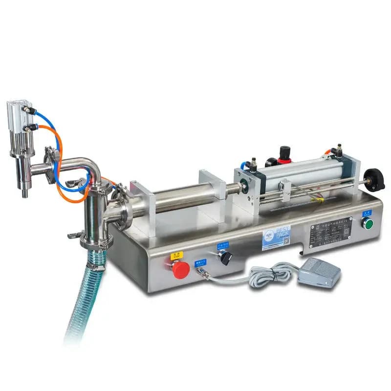 High-precision Semi-Automatic Piston-type Filling hine Wood Packaging Vegetle Oil Fruit Year