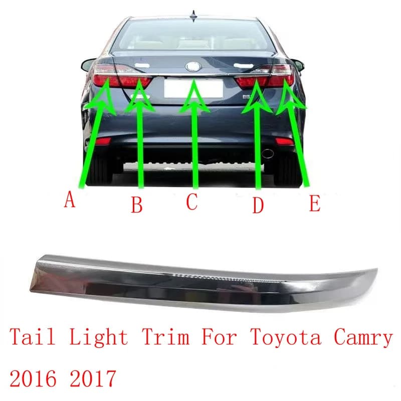 Car accessories rear taillight lighting strip For Toyota Camry 2015 2016 2017 rear taillight electroplating strip