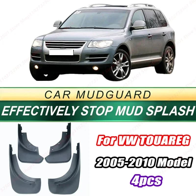 For VW TOUAREG 2005-2010 Model 4PCS Front Rear Mud Flaps Splash Guards Fender Mudguards Auto Accessories
