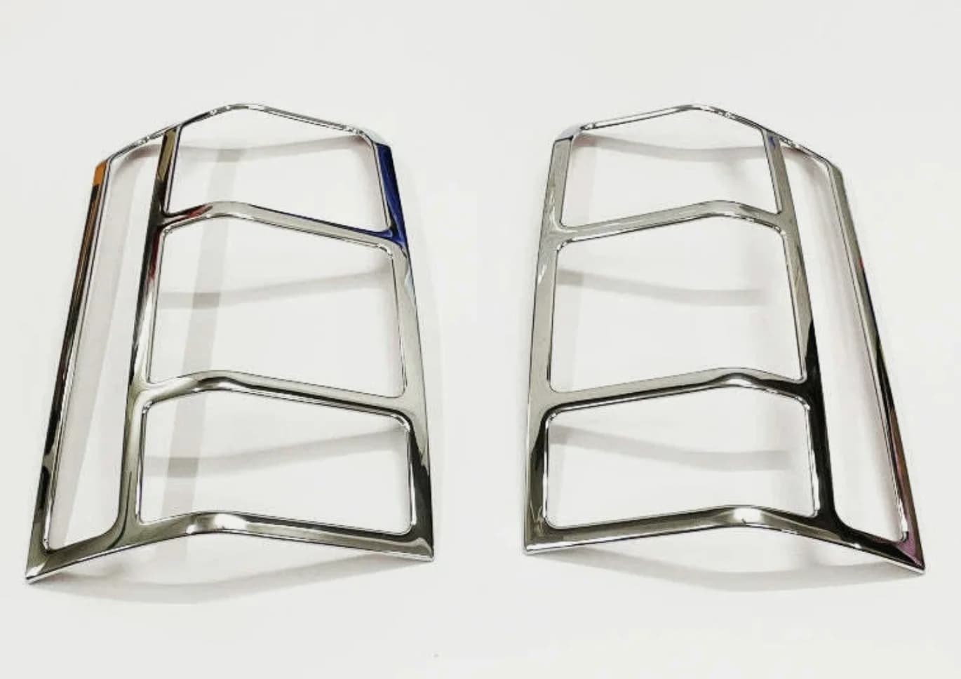 Premium Grade A Pair Chrome Tail Light Cover Trim Set for Jeep Patriot 2007-2017