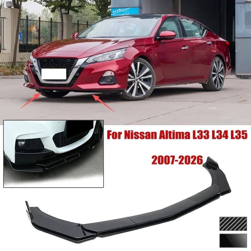 5pcs Front Bumper Shovel For Nissan Altima L33 L34 L35 2007-2026 Spoiler Front Bumper Deflector Anti Scratch Protection Device