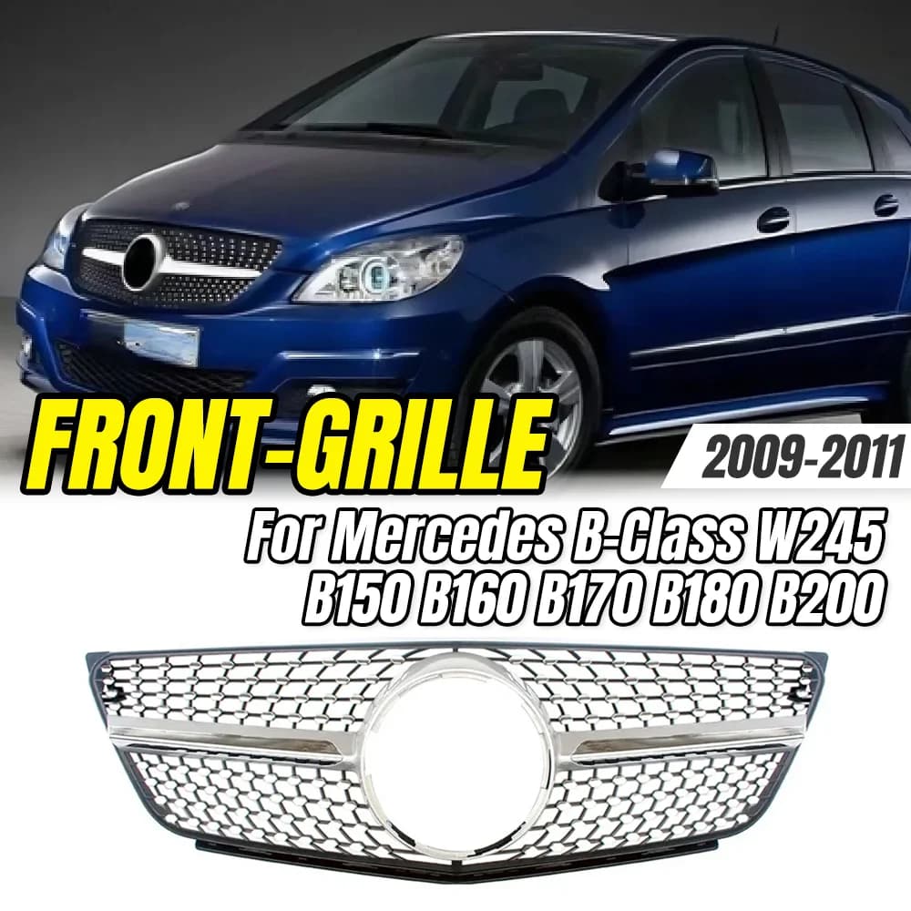 For Mercedes-Benz B-Class W245 B150 B160 B170 B180 B200 2009-2011 New Front Grill Car Styling Upgrade Parts & Accessories.