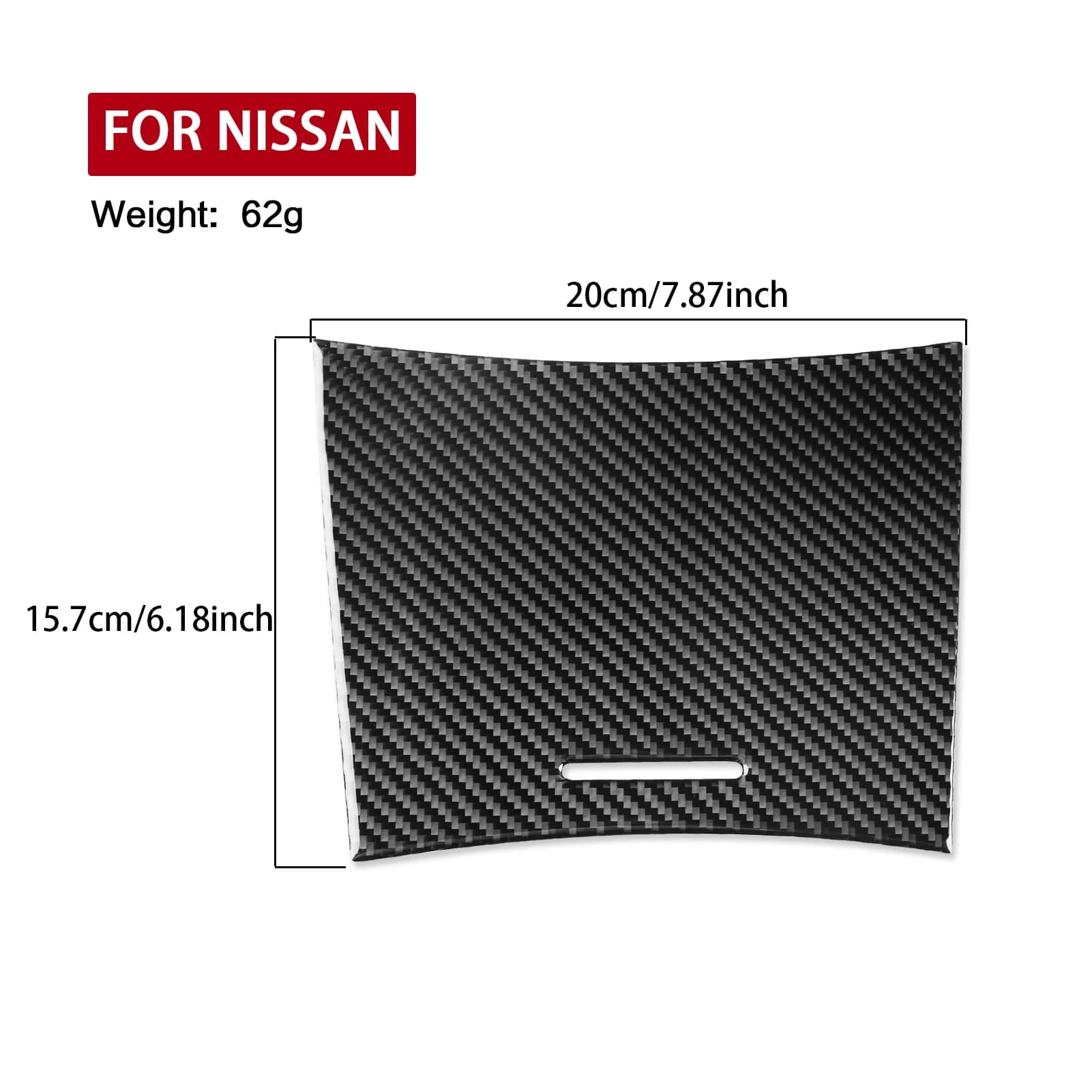 Carbon Fiber Console Power Outlet Socket Panel Car Accessories Interior Cover Trim Sticker For Nissan Altima / Teana 2008—2012