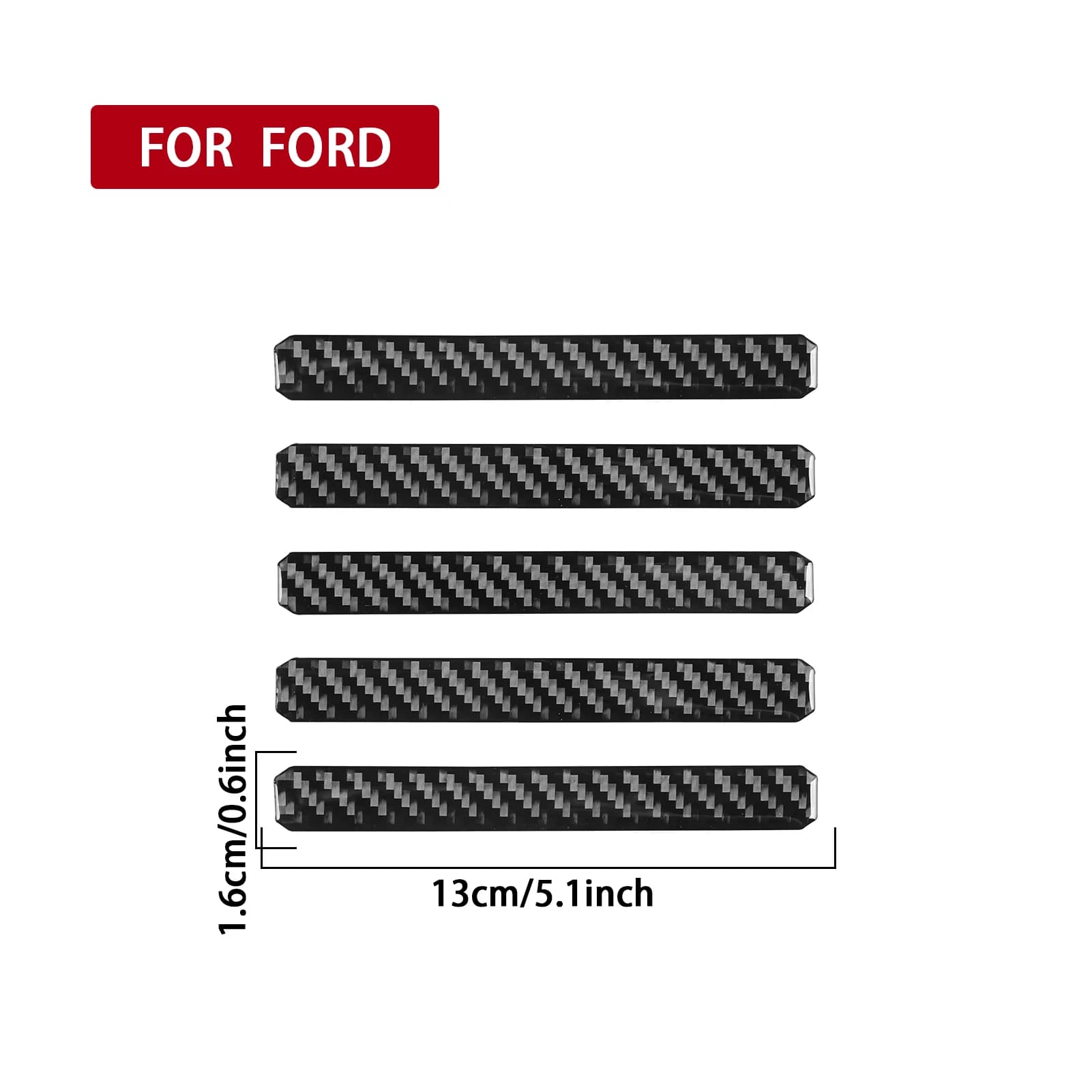 For Ford Maverick 2022—2024 Carbon Fiber Front Grille Decorative Panel Car Interior Accessories Cover Trim Sticker Modification