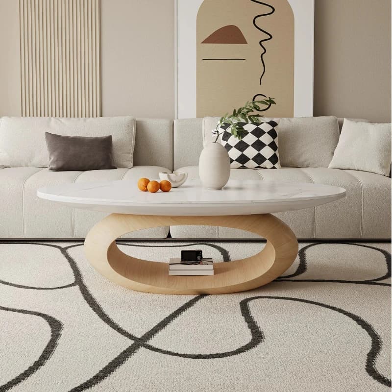 Centre Italian Modern Wood Coffee Tables Nordic Living Room Japanese Storage Oval Coffee Tables Art Low Room Luxury Furniture