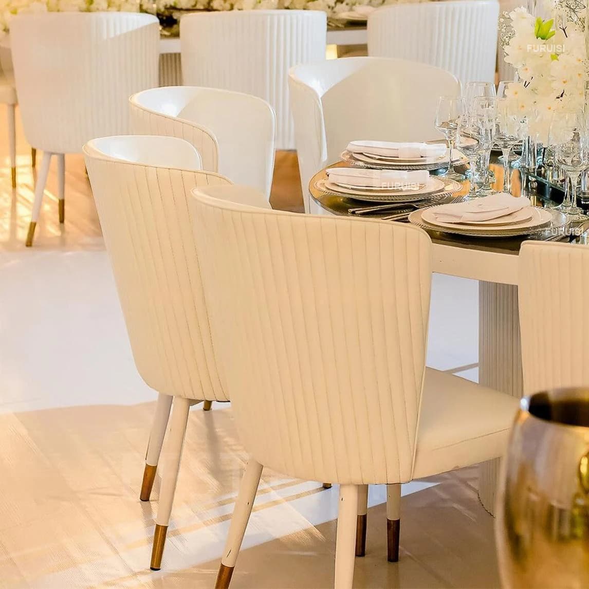 *Luxury Event Wedding Chair White Color Shell Shaped Hotel Hall Wedding Event Chairs