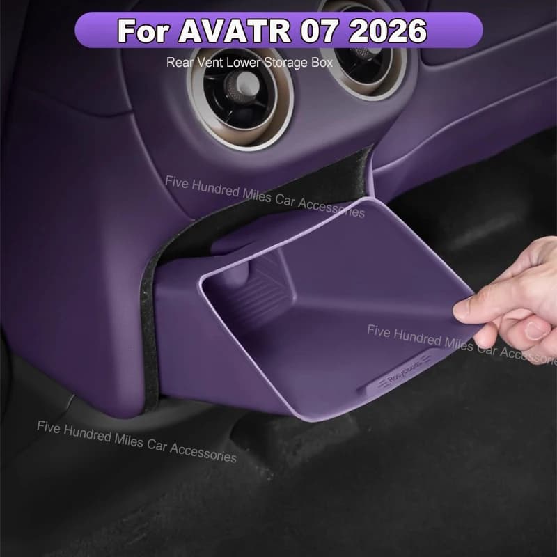 For Avita 07 2006 Car Rear Air Outlet Storage Pad Mat Silicone Protective Trash Organizer Case Interior Decoration Accessories