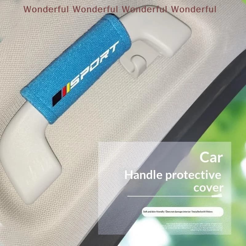 Car Roof Door Handle Protector Anti-Scratch Wear Resistant Universal Auto Armrest Cover for Car Interior Decoration