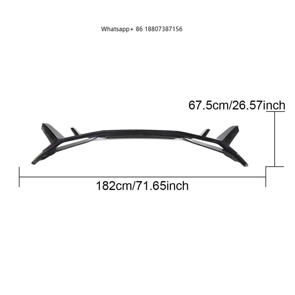 Dry Carbon Fiber Front Bumper Lip forAudi R8 V10 Coupe 2023UP