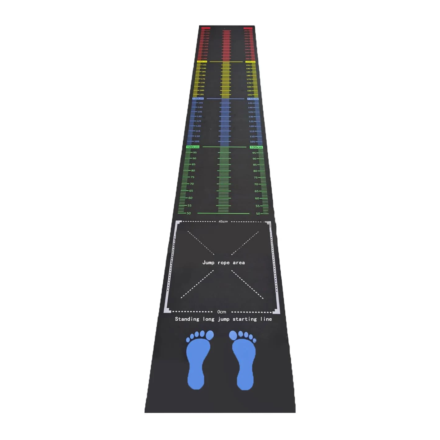 Standing Long Jump Pad Rubber Mat Home Gym Anti-Skid Sports Floor Mat Long Jump Training Fitness