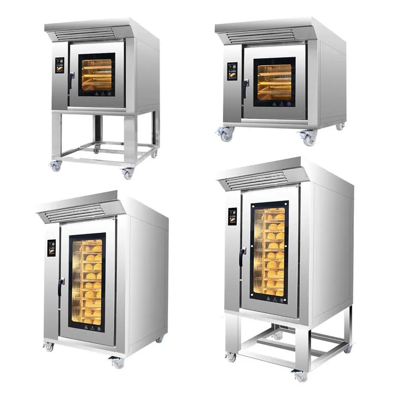 Commercial Compact Type 5 10 Trays Rotary Convection Oven   / Electric Bread Cake Baking Steam Oven
