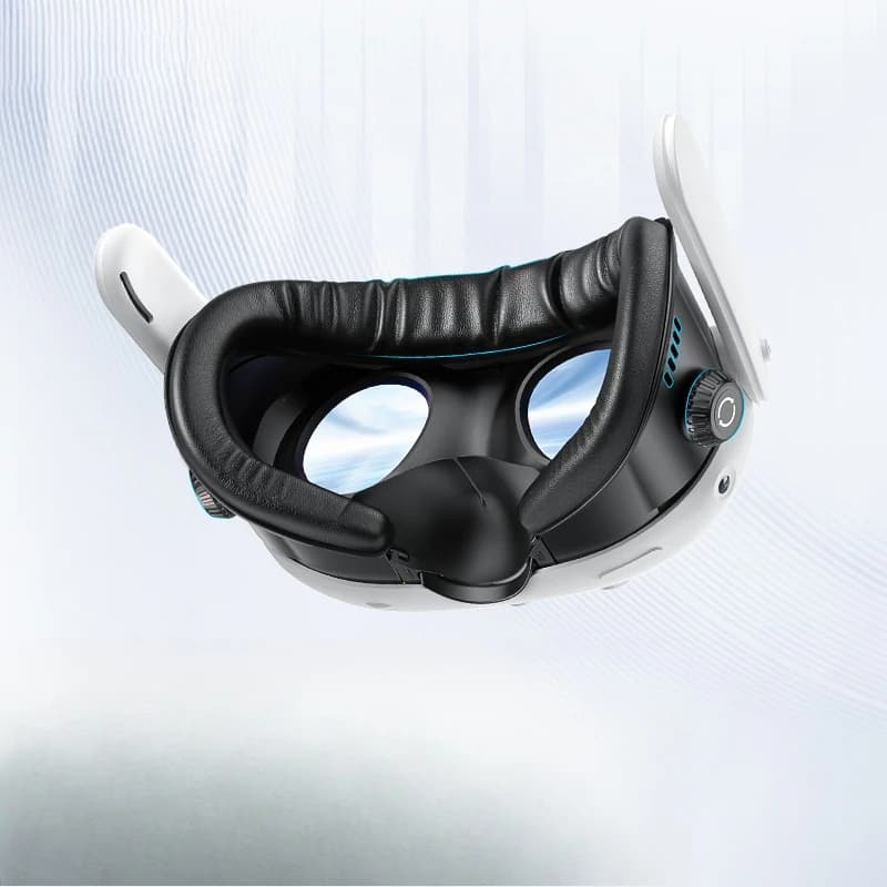 The narrow version of the knob VR glasses mask is only suitable for gel ice silk, and it is recommended to wear it with a halo