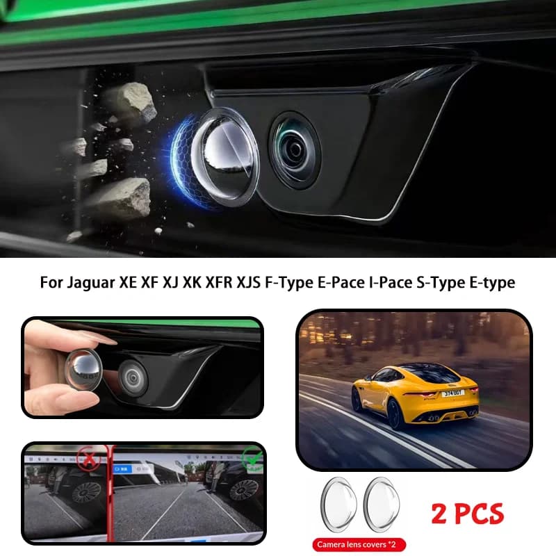 For Jaguar XE XF XJ XK XFR XJS F-Type E-Pace I-Pace S-Type E-type Car camera protective cover lens cover