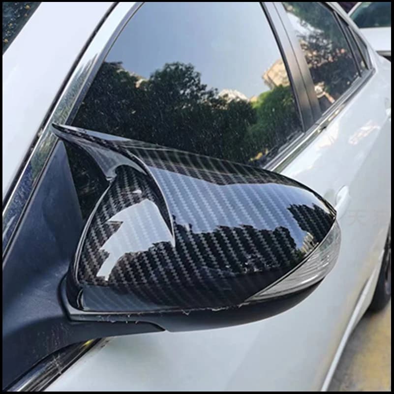 Car Styling For Mazda 3 Mazda3 2009-2012 Rearview Mirror Cover Caps Trim With Horn Shell Decorate Auto Parts Accessories