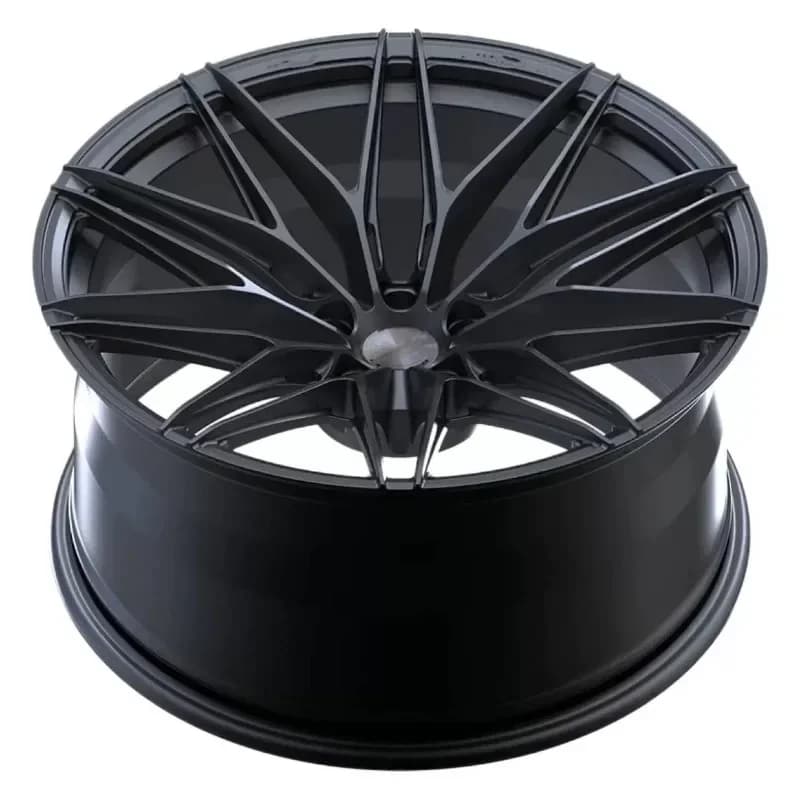 Deep concave forged wheel hub