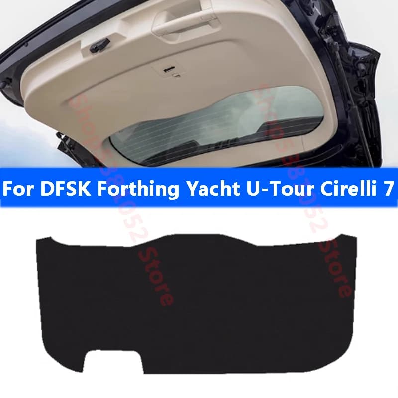 For DFSK Forthing Yacht U-Tour Cirelli 7 Car Rear Trunk Tailgate Protection Pad Trunk PU Leather Anti-dirty Pad Accessories