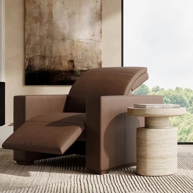 Modern electric leather armchair-free, suitable for lounges and living spaces