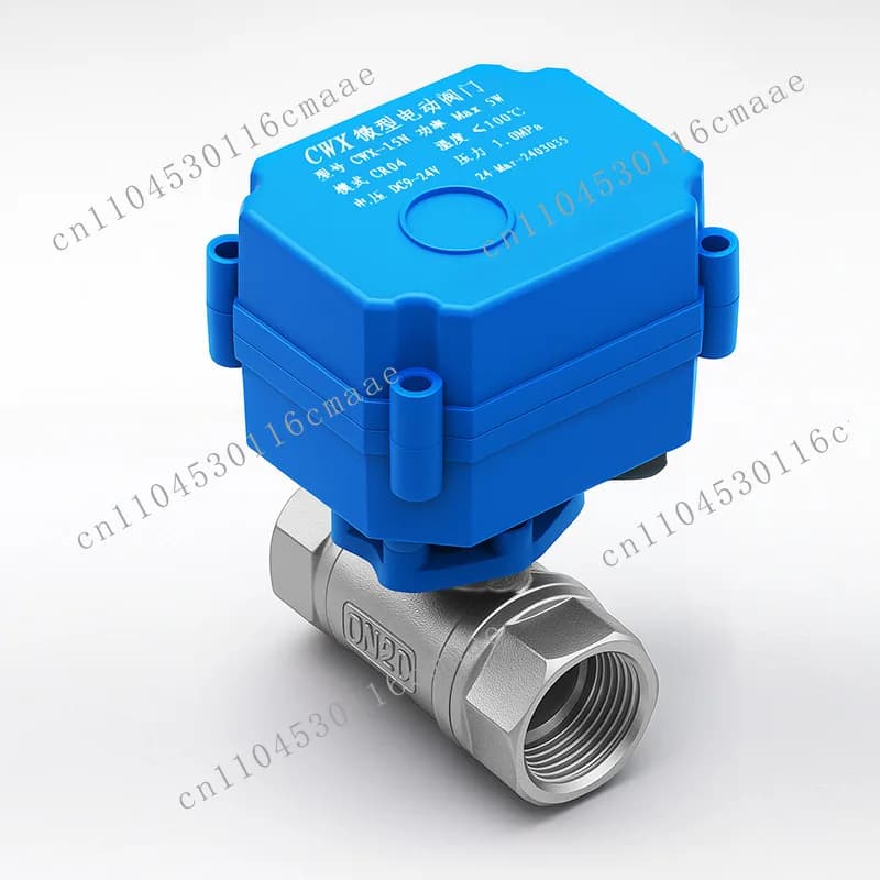 Suitable for CWX-15N DN20 stainless steel 6 separate water room miniature electric ball valve two-way valve wholesale
