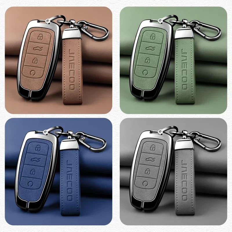 NEW Zinc alloy car key cover shell is suitable for Omoda JAECOO J7 J6 J7 J8 Phev 2025 2024 Ruigu 9 car keychain key accessories