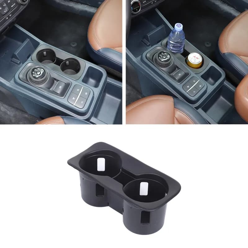 TPE Center Console Cup Holder Protector for 2022+ Ford Maverick  Car interior Accessories