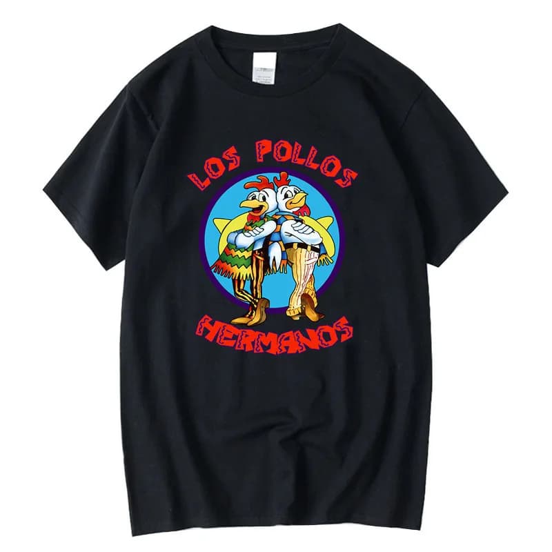 Summer Men and Women Short Sleeve Top High Quality 100% Cotton Breaking Bad Chicken Brothers Printed Street Casual Men T-shirt