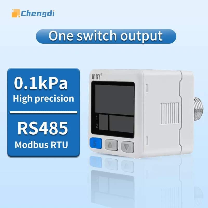 MS32 Digital Air Pressure Switch RS485 High Precision Pressure Gauge PLC Control RS485 Modbus Communication Pressure Transmitter