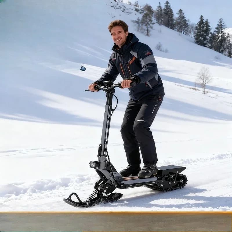Ski Car Adult Snowmobile Non-skid Track Car Outdoor Electric Vehicle Children Winter Ice