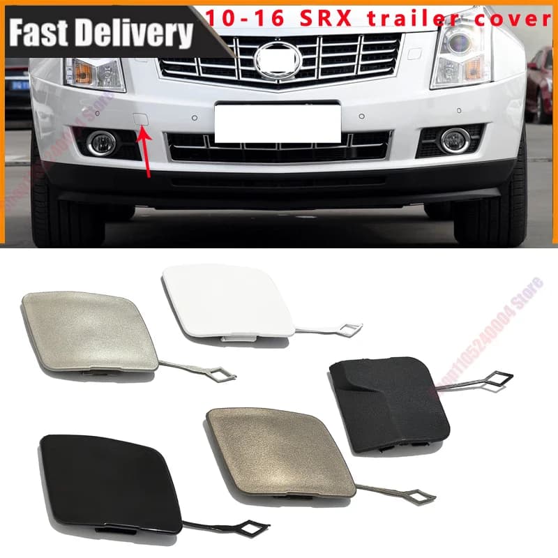 For 10-16 Cadillac SRX Front And Rear Tow Hitch Cover Bumper Front And Rear Decorative Covers Tow Hitch Hole Covers