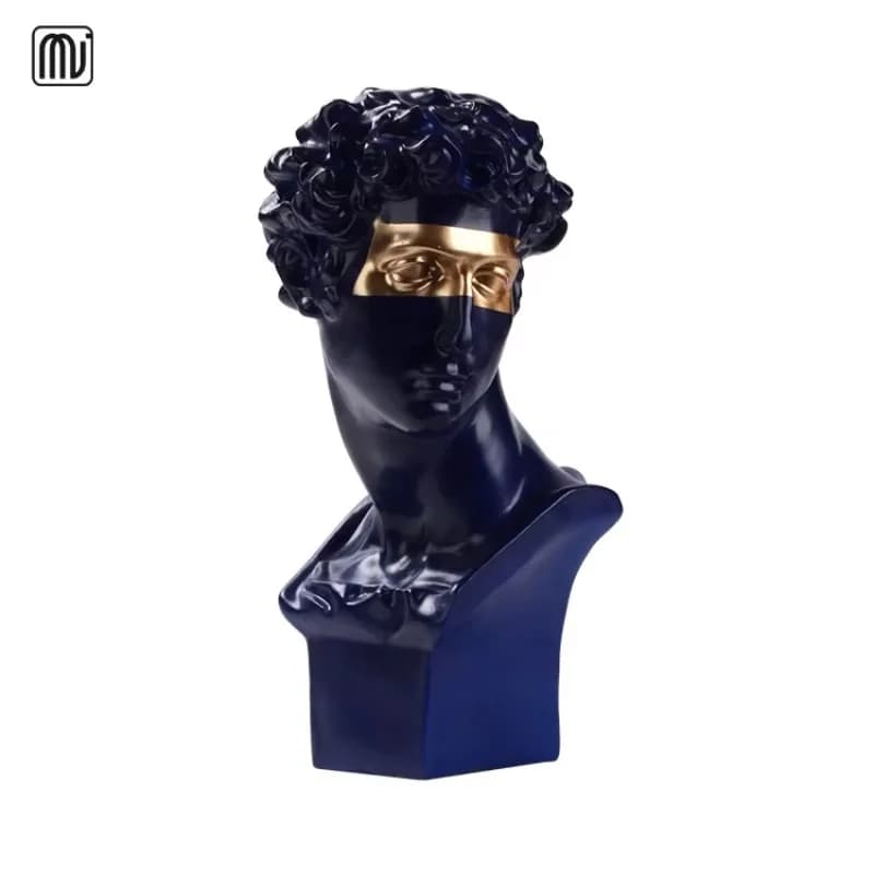 New Classic Home Decoration Modern Wholesale Decoration Bust Resin David Roman Statue