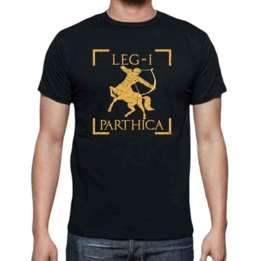 Legio I Parthica. Roma Legion Centaurus Emblem T-Shirt. Summer Cotton O-Neck Short Sleeve Mens T Shirt New S-3XL