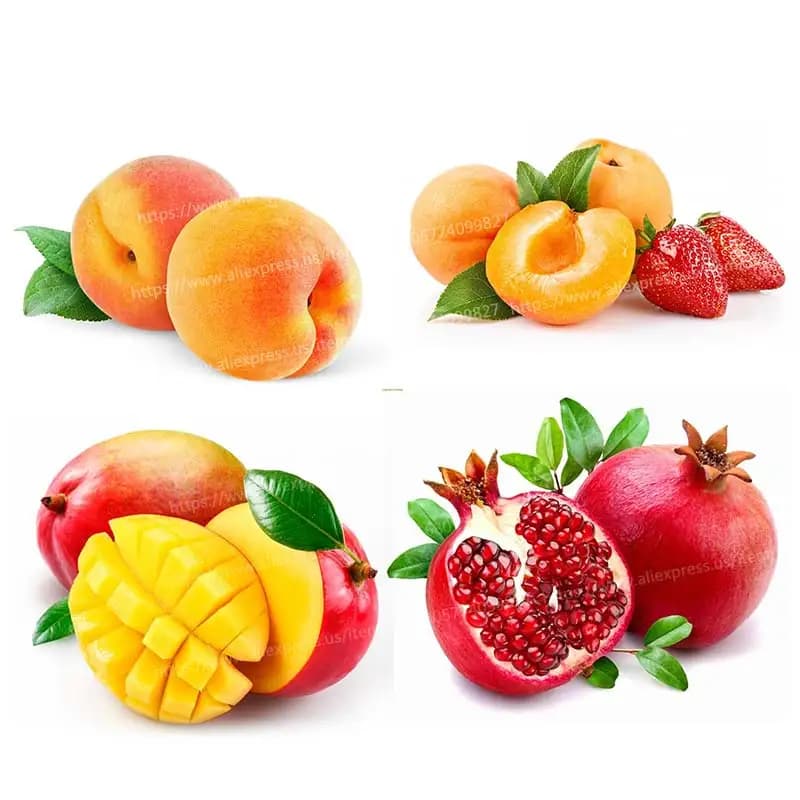 Wall Stickers  Colorful Fruit Stickers For Home Decoration Waterproof Refrigerator Stickers Decals Beautify Self Adhesive M775