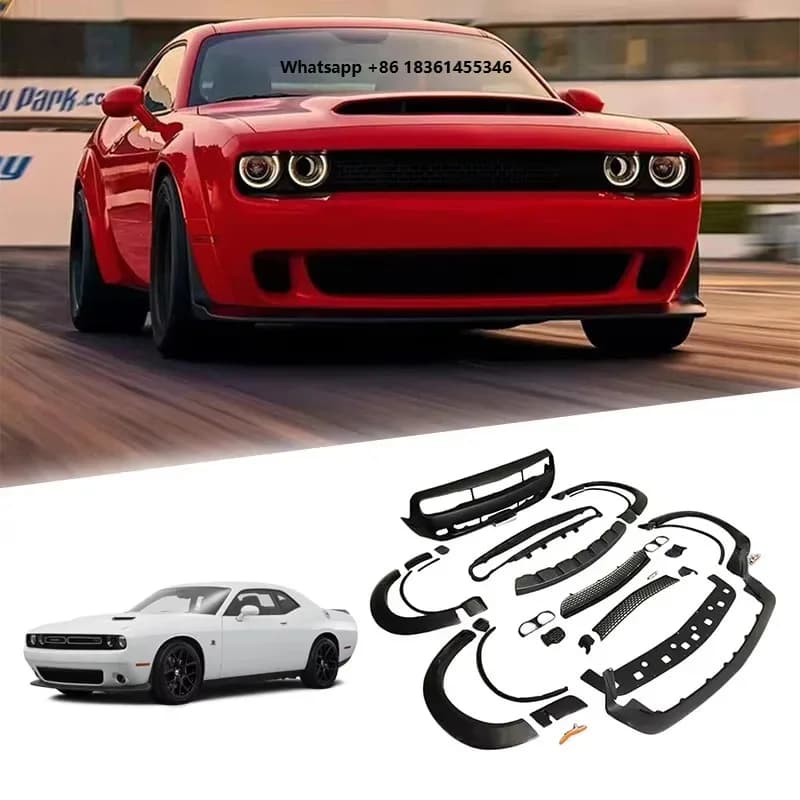 Car Front Bumper Wide Fender Flares Car Auto Accessories for s Challenger 2015-2023