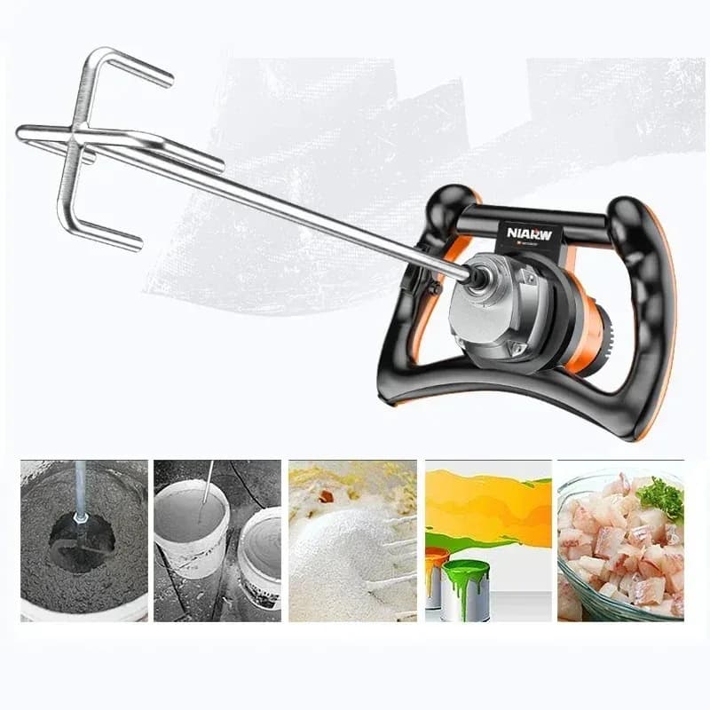 220V Electric Cement Mixer Professional Adjustable Mortar Mixer Putty Powder Mixing Machine for Wall Work Plaster Mixing Machine