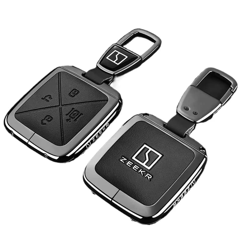 Premium Zinc Alloy Key Cover Case for ZEEKR 7X/007/9X/001 FR/X/001/007 GT/MIX (2025) - Protective Key Fob Shell Keybag Keychain