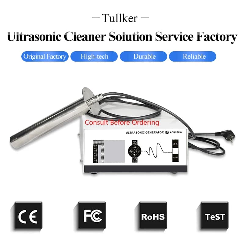 600W Time Set Ultrasonic Cleaner Rod Sticks Vibrate