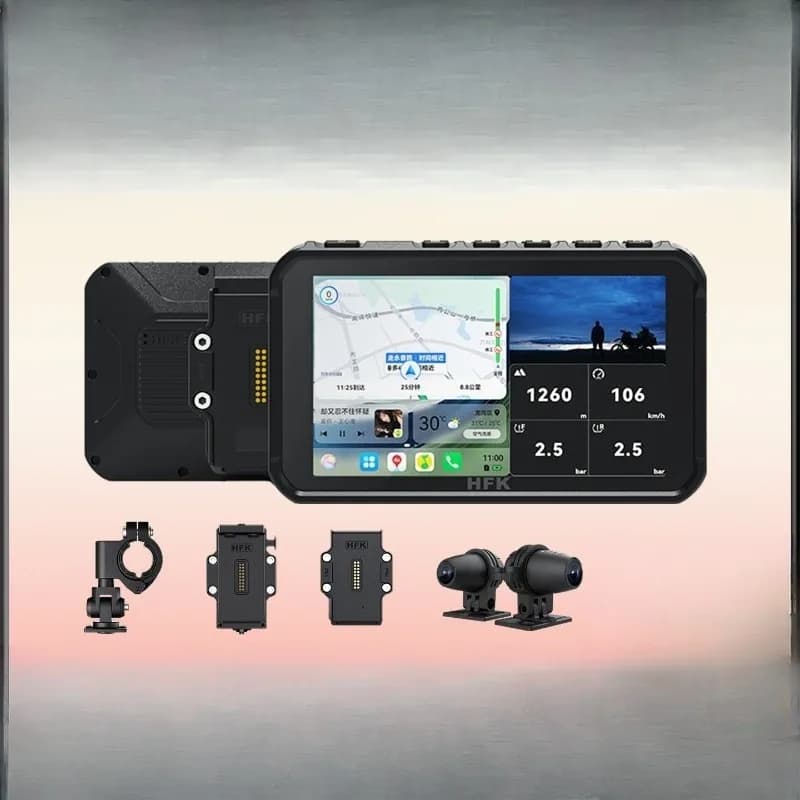 Smart motorcycle machine navigation electric dash cam multi-use quick release