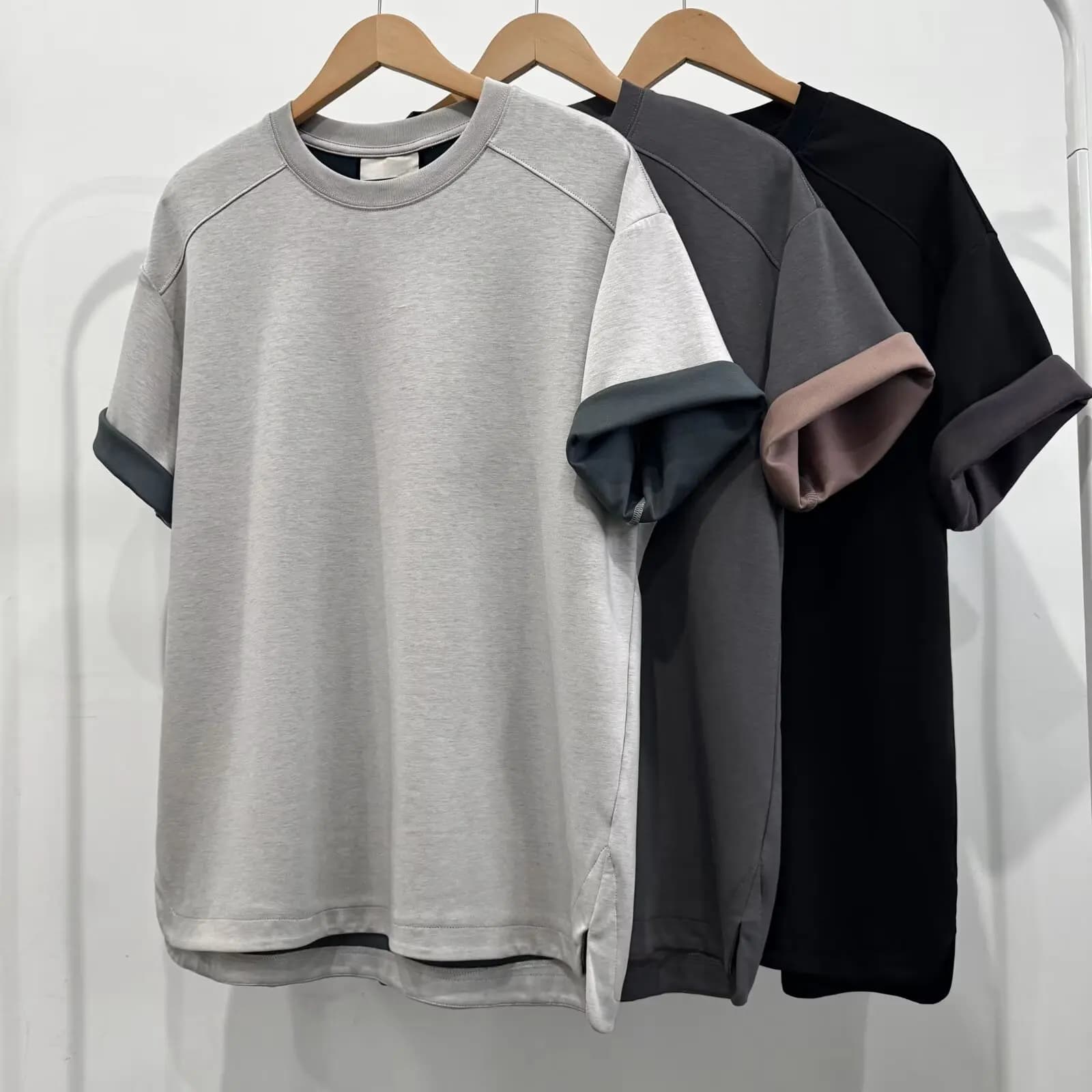 Air Layer Short-sleeved T-shirt Men's 2026 Summer New Casual Sports Bottoming Shirt Half-sleeved Top