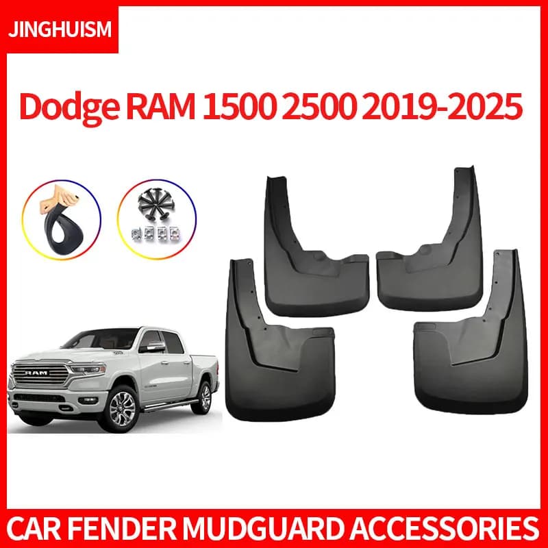 Mud Flaps Auto Accessories Mudguards Exterior Car Modification Splash Guards For Dodge RAM 1500 2500 2019-2025 Mud And Dirt