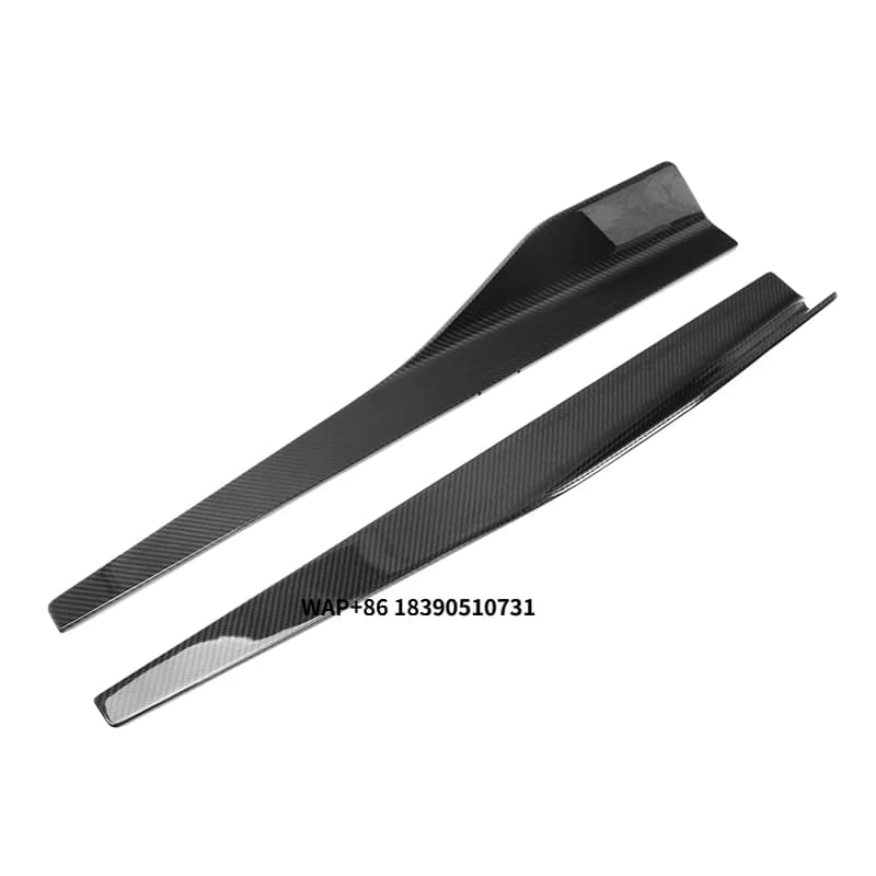 High Quality 100% Dry Carbon Fiber G Style for Universal for Car Accessories Side Skirt
