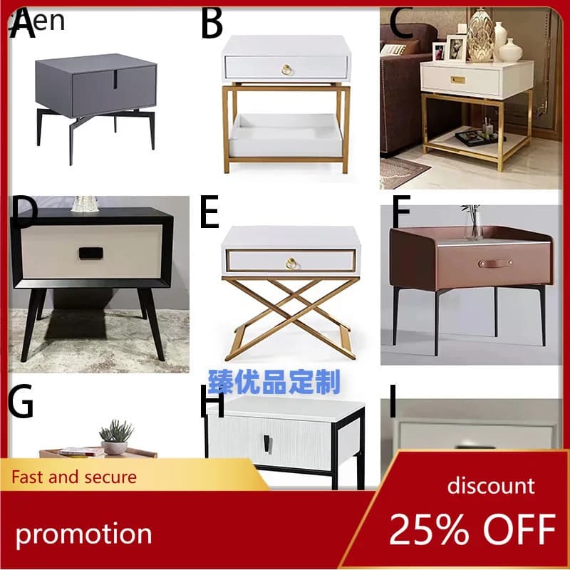 HXL Bedside Table Minimalist Bedside with Drawer Storage Side Cabinet