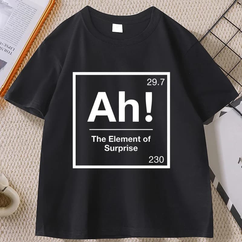 Project Hail Mary AH T-shirt for Men Women Element of Surprise T-Shirts Chemistry Joke Tee Unisex High Quality Short Sleeve Tee