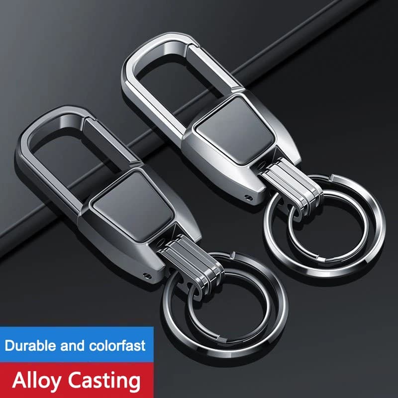 Simple Fashion Creative Trend Leather Keychain Men's Women's Metal Waist Keychain Best Gift Key Ring Car Keychain Jewelry Gifts