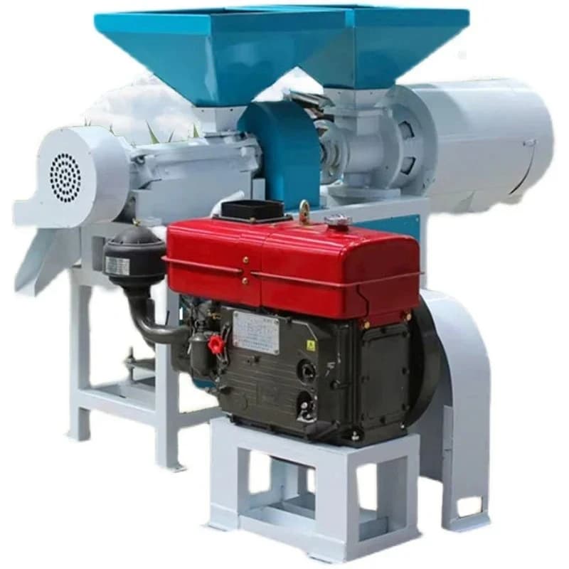 New Dust-removing Corn Ballast Making Machine Multi-functional Corn Crushing And Peeling Machine With Polishing