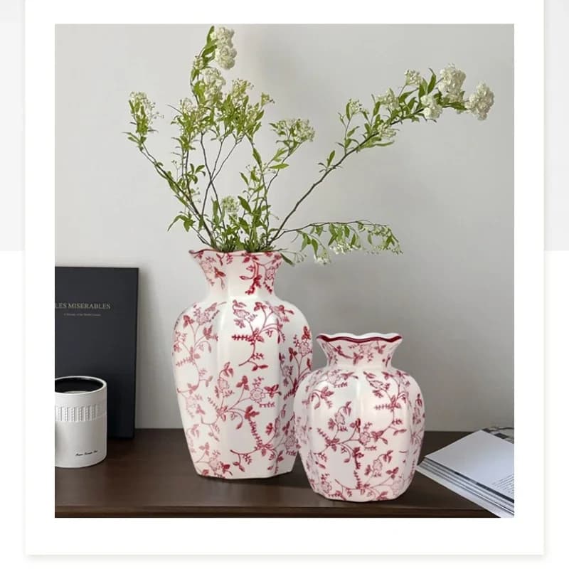 Chinese blue white porcelain decorative vases retro ceramic vases home living room office desktop decorations handicrafts gifts