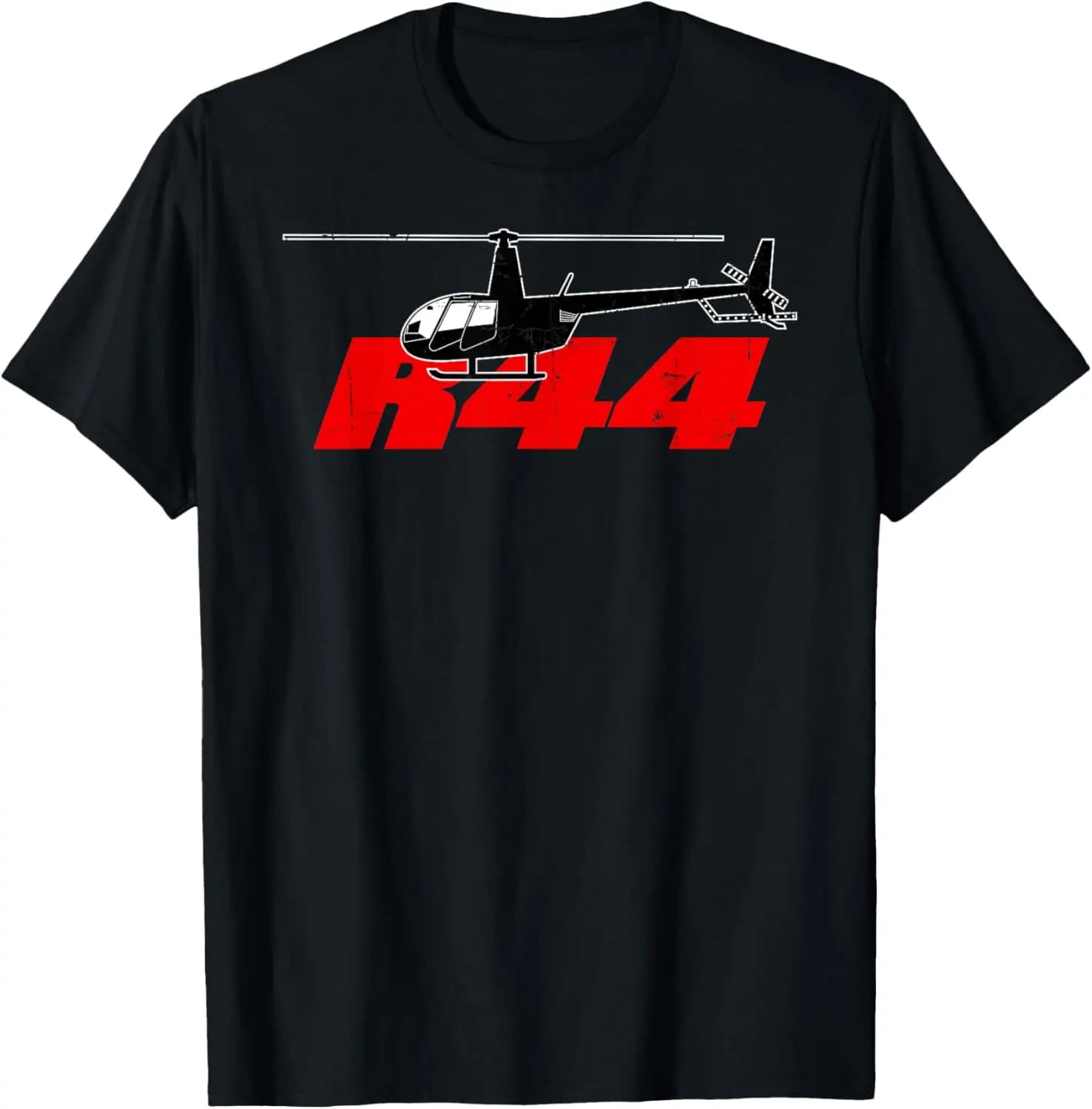 R44 Helicopter Pilot Aviation T-Shirt 100% Cotton O-Neck Short Sleeve Summer Casual Mens T-shirt Streetwear