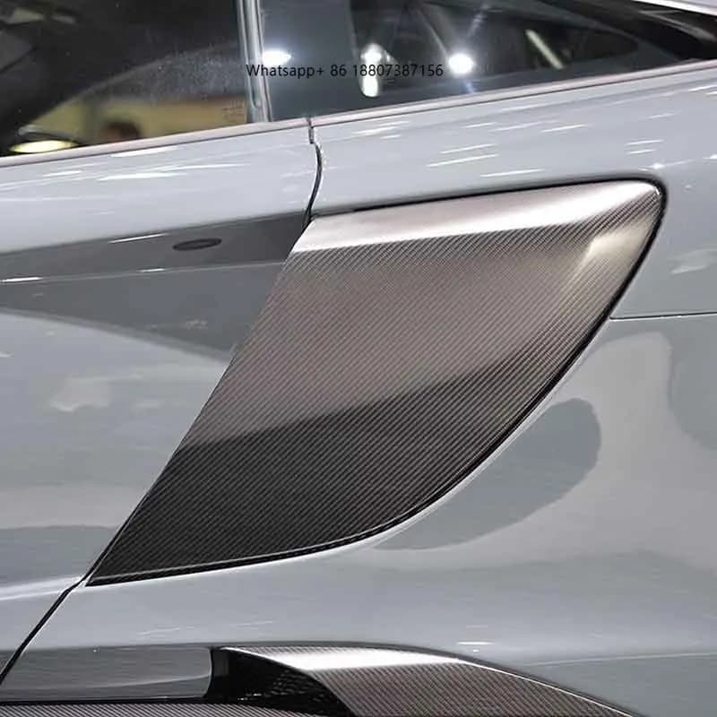 Upgrade 675LT Style Dry Carbon Fiber Car Doors Air Inlet Trims forMcLaren MP4-12C 625C 650S